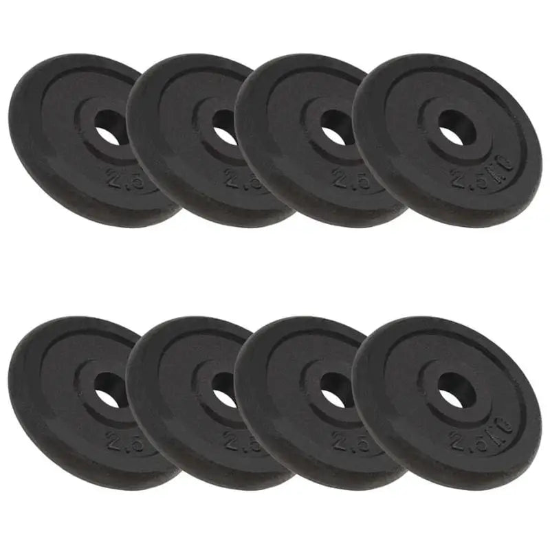 Cast Iron Weight Plate Set – Scratch-Resistant Strength Training Plates for Barbell & Dumbbell