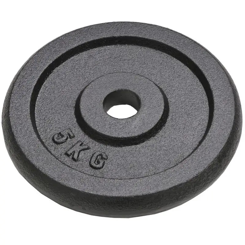 Weight Plate Set for Barbell and Dumbbell – Cast Iron with Scratch-Resistant Powder Coating – for Effective Strength Training at Home or in the Gym