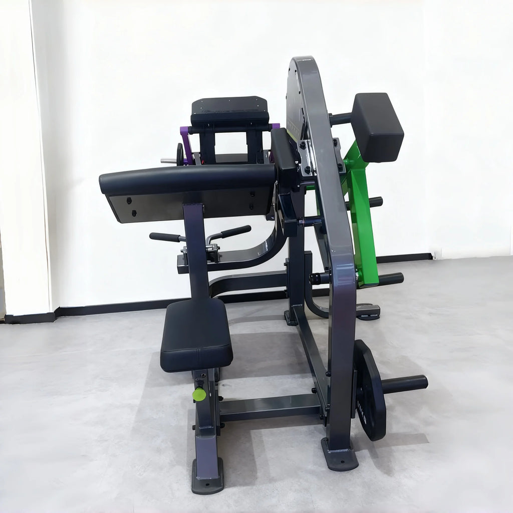 Gym Sports Equipment Strength Training Machine High Grade Steel Plate Loaded Row Arm Back Exercise Seated Row Machine Seated Row