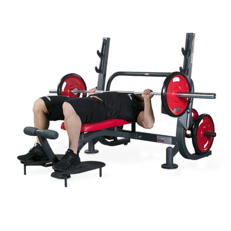 Bench Muscle Exercise Strength Training Weight Lifting Bench Press Weights Barbell Super Flat Bench