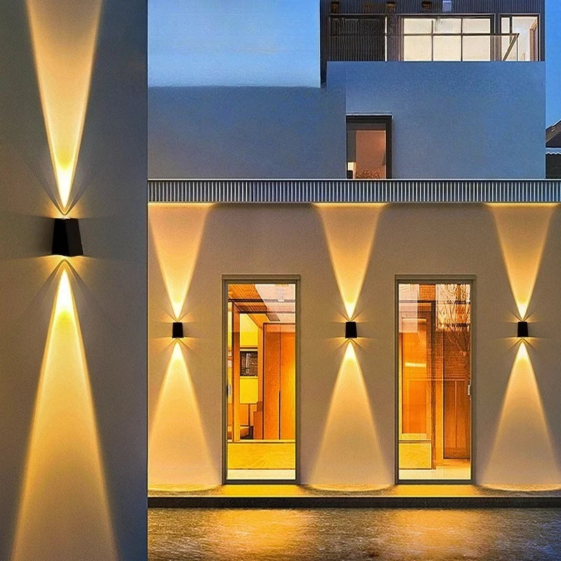 LED Solar Wall Lights Up and Down Lighting Solar Outdoor Light Waterproof IP65 Solar Fence Light for House Yard Garden Garage