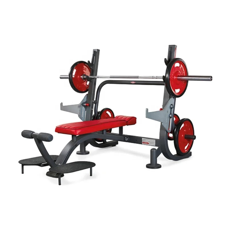 Bench Muscle Exercise Strength Training Weight Lifting Bench Press Weights Barbell Super Flat Bench