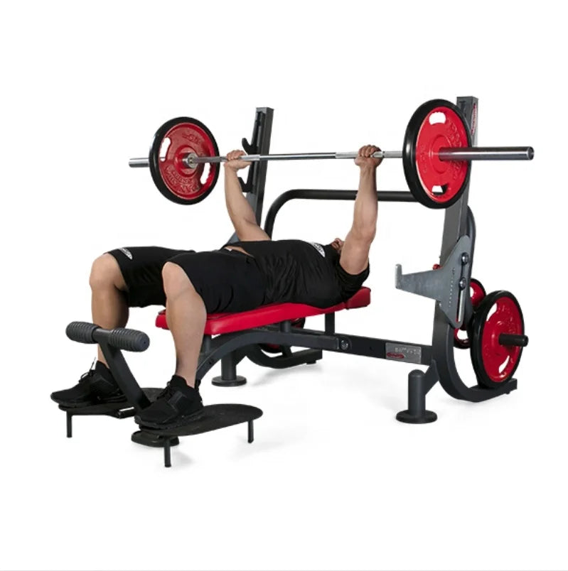 Bench Muscle Exercise Strength Training Weight Lifting Bench Press Weights Barbell Super Flat Bench