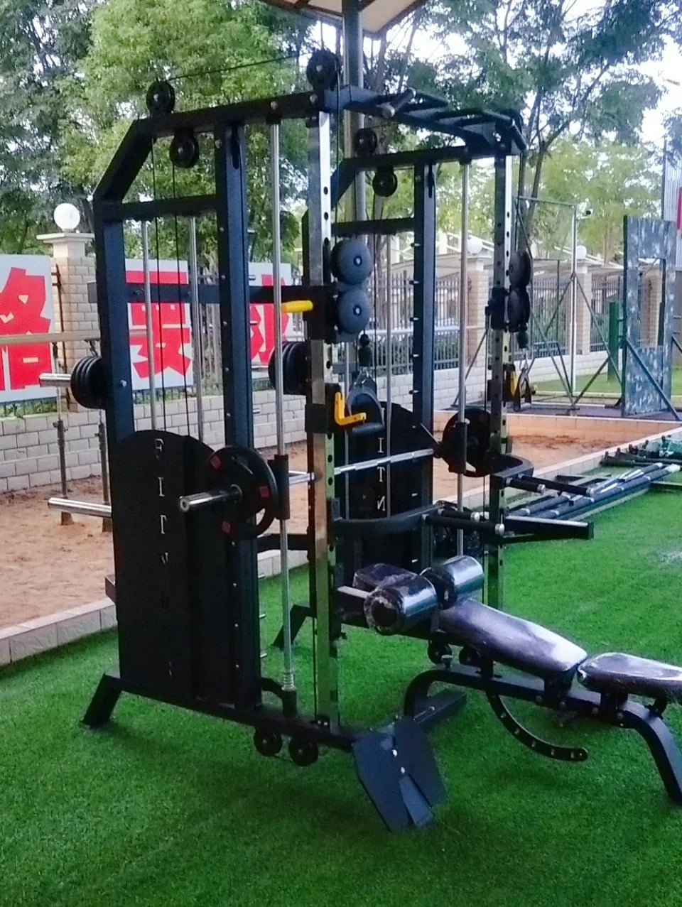 Bodybuilding Power Rack Multi Functional Trainer Smith Machine Fitness Equipment