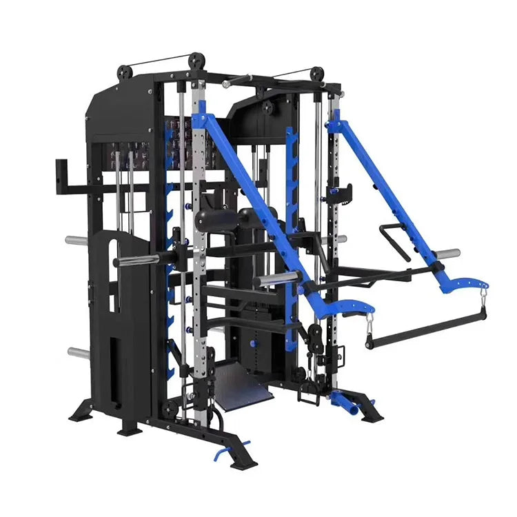Multi-functional Commercial Muscle Training Power Rack 3d Smith Machine for Fitness  Workout Gym Equipment